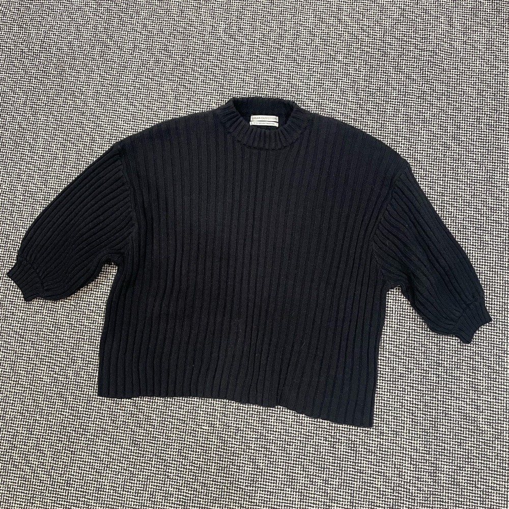 Urban Outfitters Black Ribbed Sweater